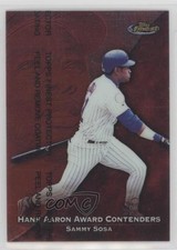 1999 Topps Finest Hank Aaron Award Contenders Sammy Sosa #HA6 8go