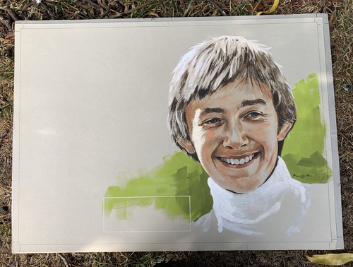 Vintage Signed Golf Magazine Original Watercolour Painting of Ken Brown - Picture 2 of 2