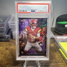 2024 Finest - Common Jayden Daniels #67 Purple Checkerboard Refractor /150 (RC)