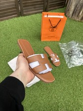 Hermes Oran Sandal Brown Size 38 EU 75 US G2U