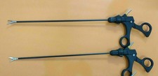 2PCS Laparoscopic Maryland Forceps Curved Scissors 5mmx330mm Surgical Instrument