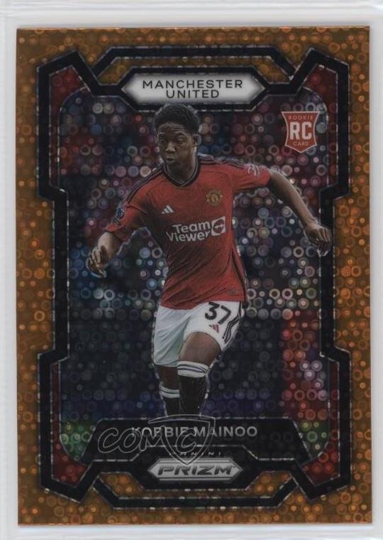 2023-24 Panini Prizm Premier League Breakaway Orange Kobbie Mainoo #38 7iu