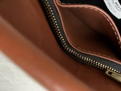 RARE COACH VINTAGE HAMILTON MINI PURSE CLUTCH BRITISH TAN LEATHER