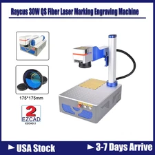 Raycus QS 30W Fiber Laser Engraving Marking Machine 175*175mm Lens For Metal DIY