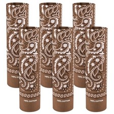 Pack 100 Cotton Bandana Paisley Bandanas Head Ccarf Headband 6 Brown
