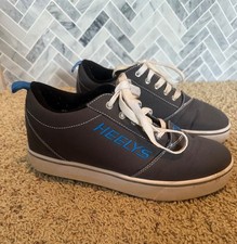 Heelys Pro 20 Mens Size 8 Grey Royal Blue Low Top Wheeled Skate Sneakers