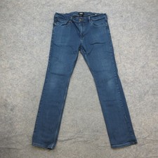 PAIGE Federal Men's Jeans Blue Wash Size 38 Straight Leg Stretch Denim