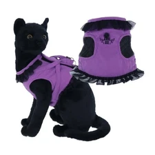 ANNA SUI Cat Frilled Harness Frilled Harness Cat Supplies Pet Supplies Purple M