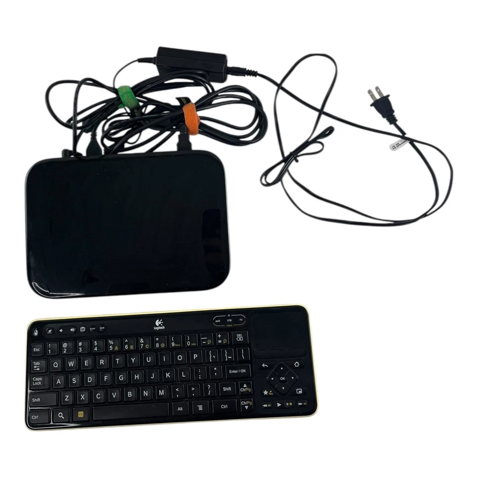 Logitech Revue Google TV D-R0001 with Keyboard Power Adapter & 2 HDMI Cords - Image 2 of 4