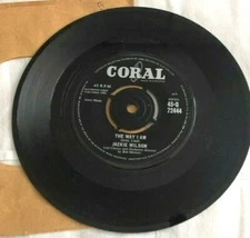 JACKIE WILSON, THE WAY I AM, 1961 CORAL LABEL, R&B,SOUL, EX+ /  EX.