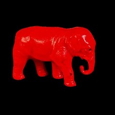 Vintage Celluloid Red Elephant Toy Figure