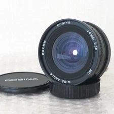 Near MINT Cosina MC 20mm f/3.8 Wide Angle Macro Lens Contax/Yashica Mount Japan