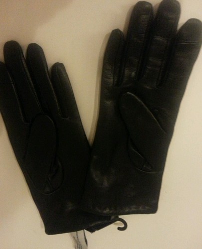 Nuevos guantes de cuero de cabra genuino para mujer talla S - Imagen 2 de 3