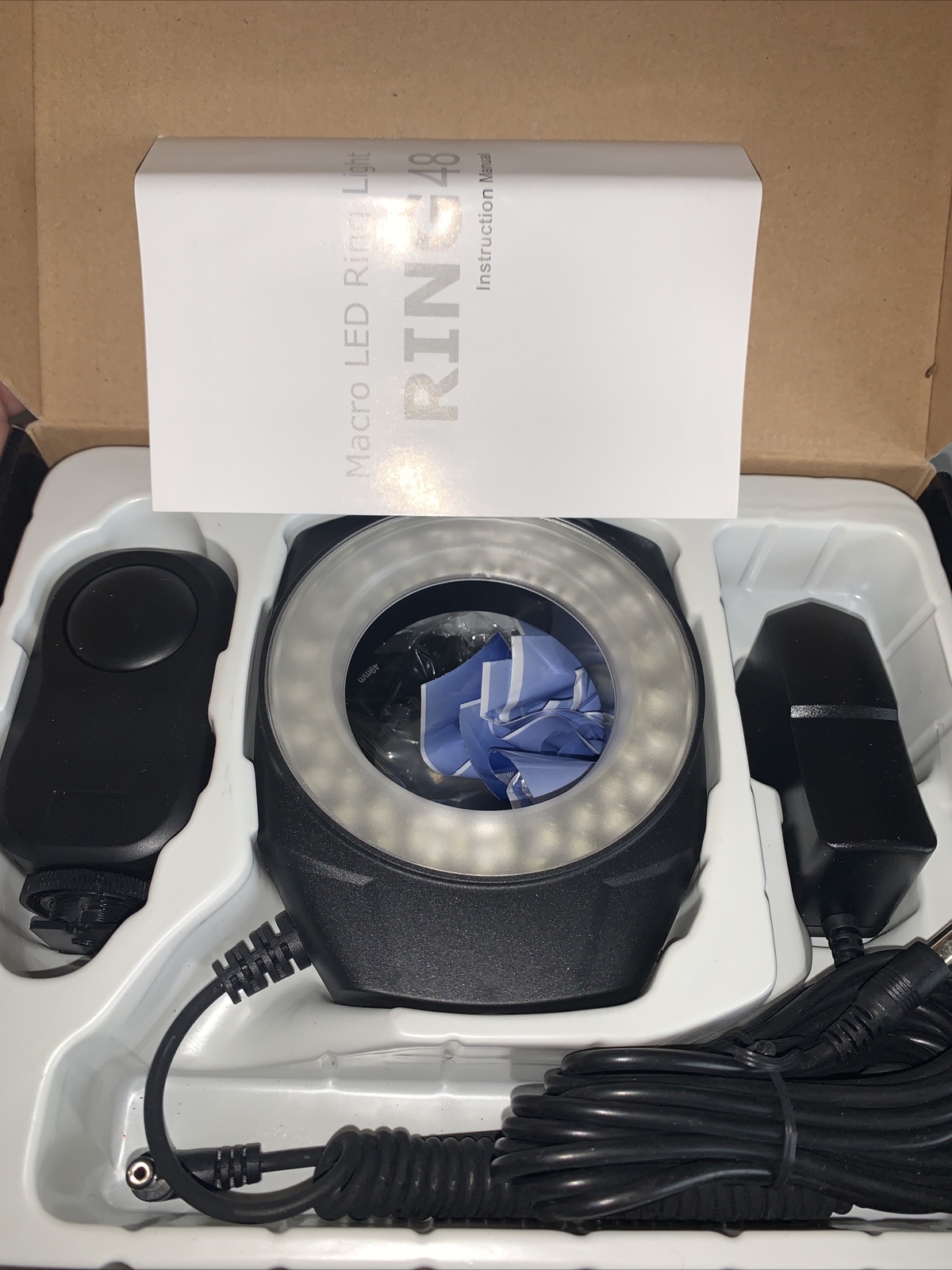 Ring48 Macro Light Ring Flash Studio Photography For Canon Nikon