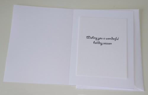 6 Christmas Cards Howling Wolf Winter Graphics Snow Art Note Greeting - Picture 2 of 2