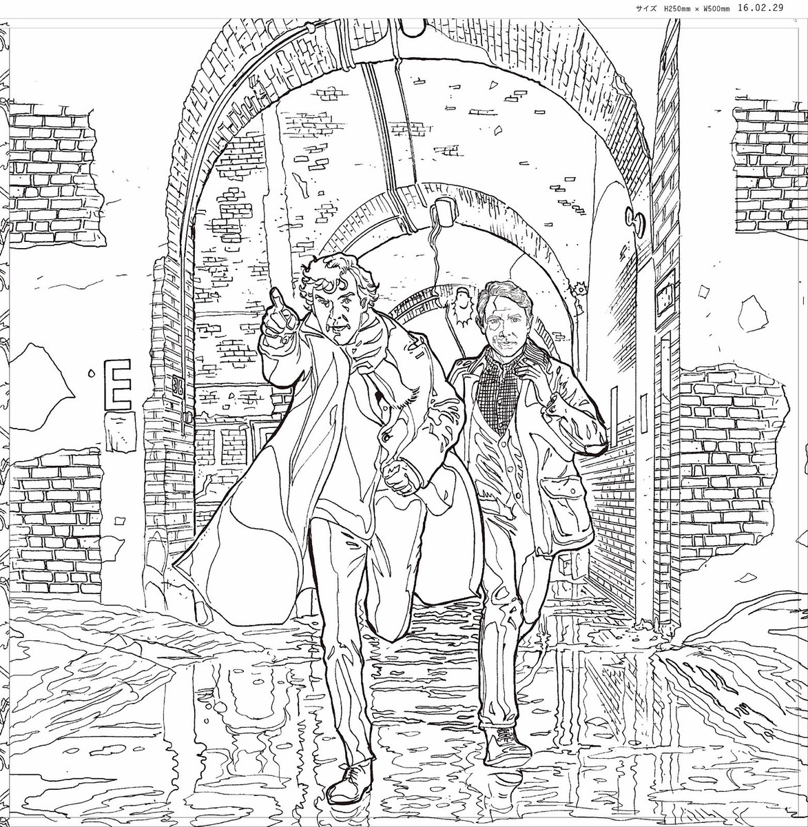 SHERLOCKページ SHERLOCK Coloring Japanese book Benedict Cumberbatch Nurie | eBay