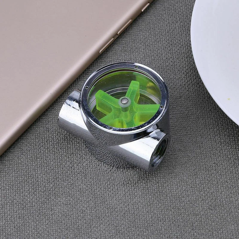 Für PC Wasserkühlung G1/4" Gewinde 2 Wege Wasser Durchflussmesser Indikator - Bild 3 von 4