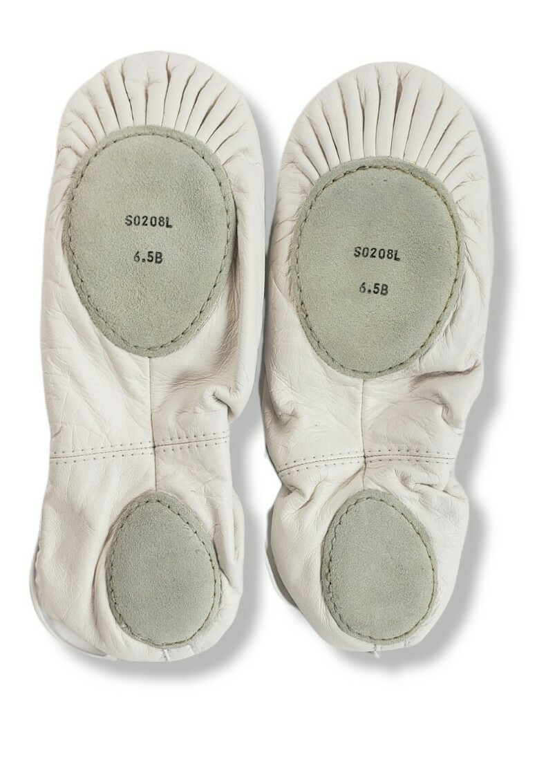 SAOLA Bloch Ciabatta da Balletto Donna Prolite Ii Pelle S0208L Suola Spaccata Bianco 6 5B