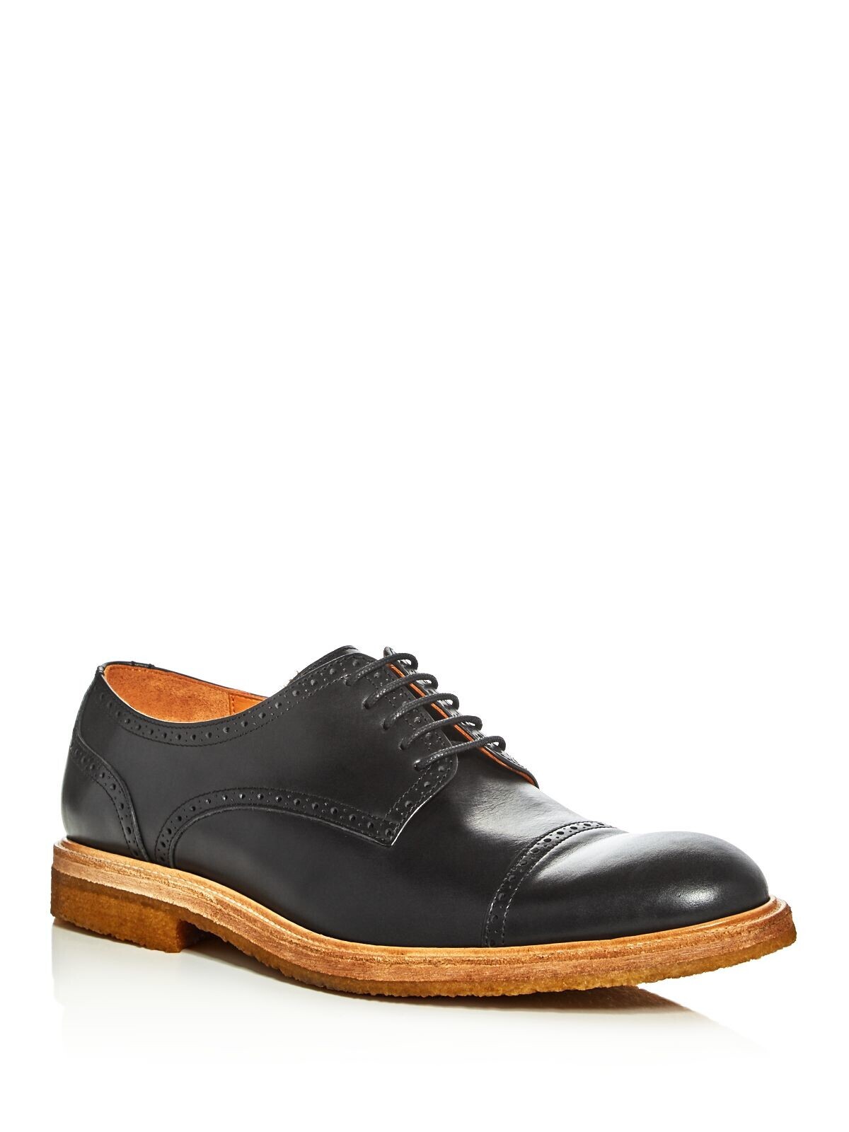 CROSBY SQUARE Мужские черные кожаные туфли-оксфорды Winterton Cap Toe Block Heel 40