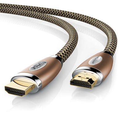 Primewire Premium 0,5m Ultra HD 4k HDMI Kabel High Speed 3-fach geschirmt NEU