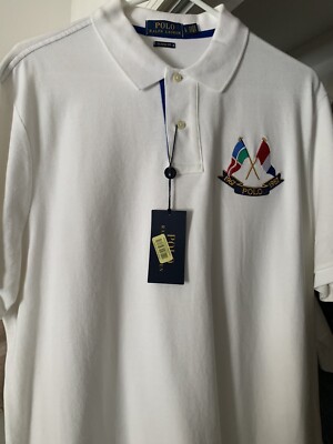 K*n様 Polo by Ralph Lauren Cross Flag USA Polo ralph lauren 1987 cross flags rugby Small – Vintage Sponsor