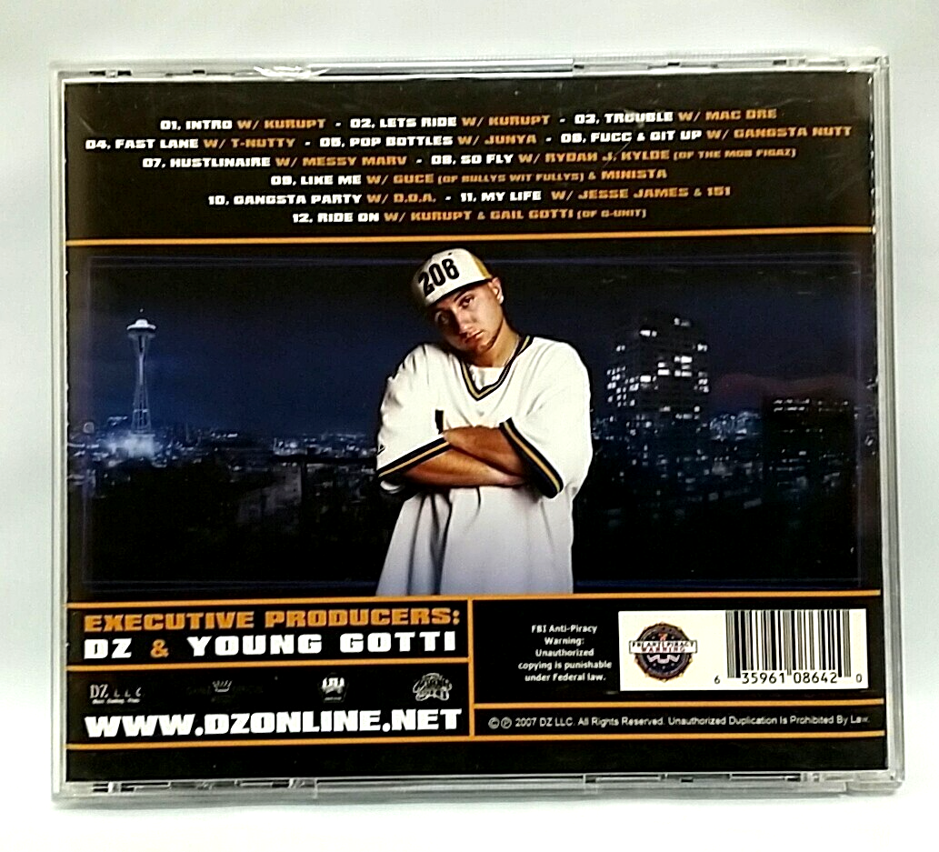 CD) Kurupt Presents DZ ‎– Sleepless City Livin, US OG Press, Album