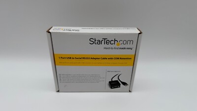 USB to Serial RS232 Adapter mit COM Retention von StarTech.com - neu