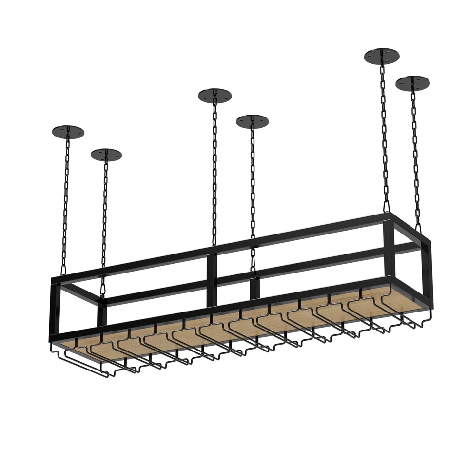 Decken Regal hängende WeinglashalterZum Umhängen,Deckenverzierung Weinglashalter - Bild 4 von 4
