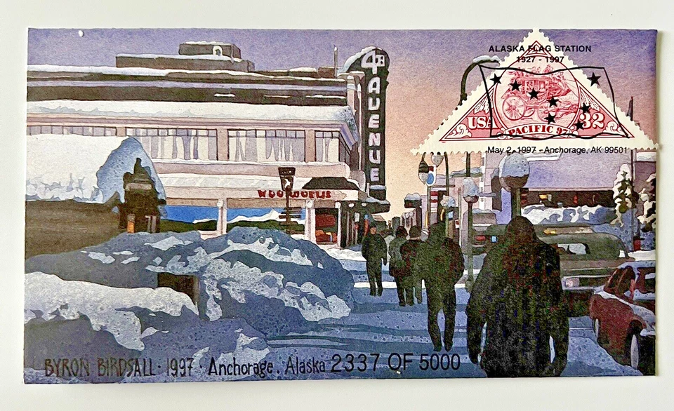 1997 FDC Byron Birdsall, Alaska | 2 Commemorative Envelopes 2337 & 2601 of 5000 - Image 3 of 4