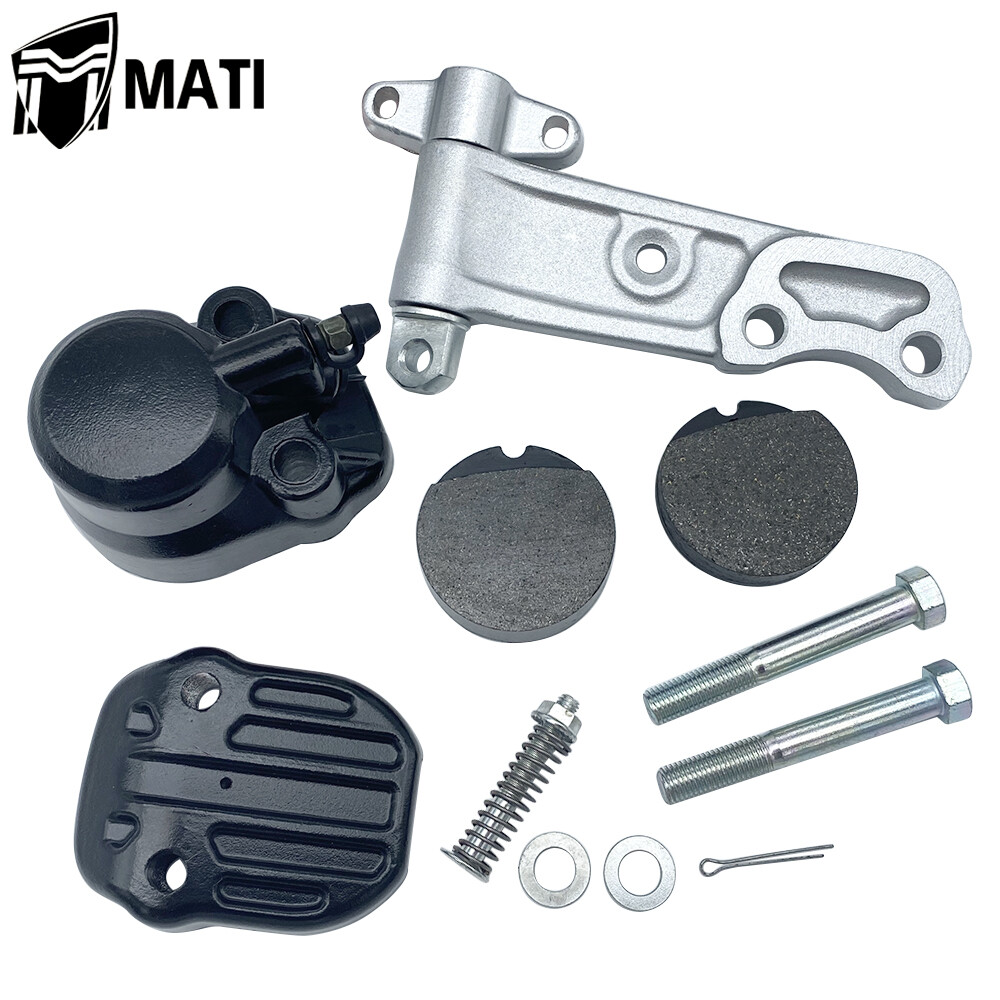 Front Brake Caliper &Holder Assembly w/Pads Honda CB360 CB400F CB450