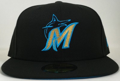 baby blue brim fitted