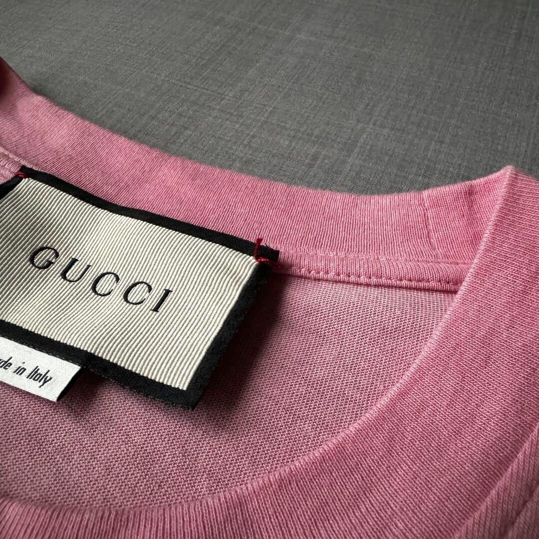 Gucci T Shirt Tennis Logo 20SS Pink S Size Used From Japan Gucci T Shirt Tennis Logo 20SS Pink S Size Used From Japan