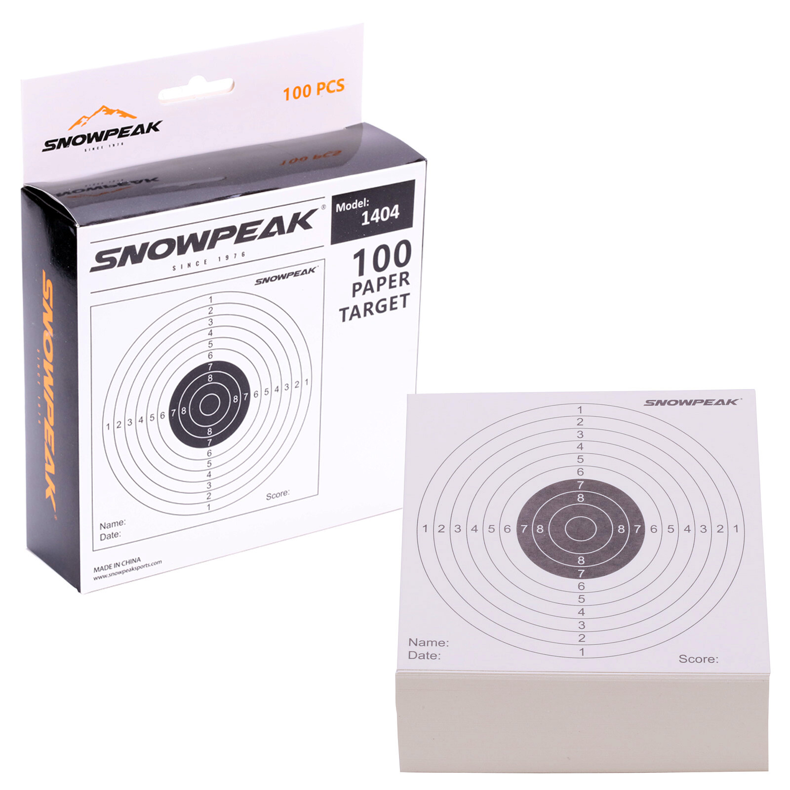 14cm Card Airgun Single Bull Match Targets 100 Pack Air Rifle Pistol Gun Zero
