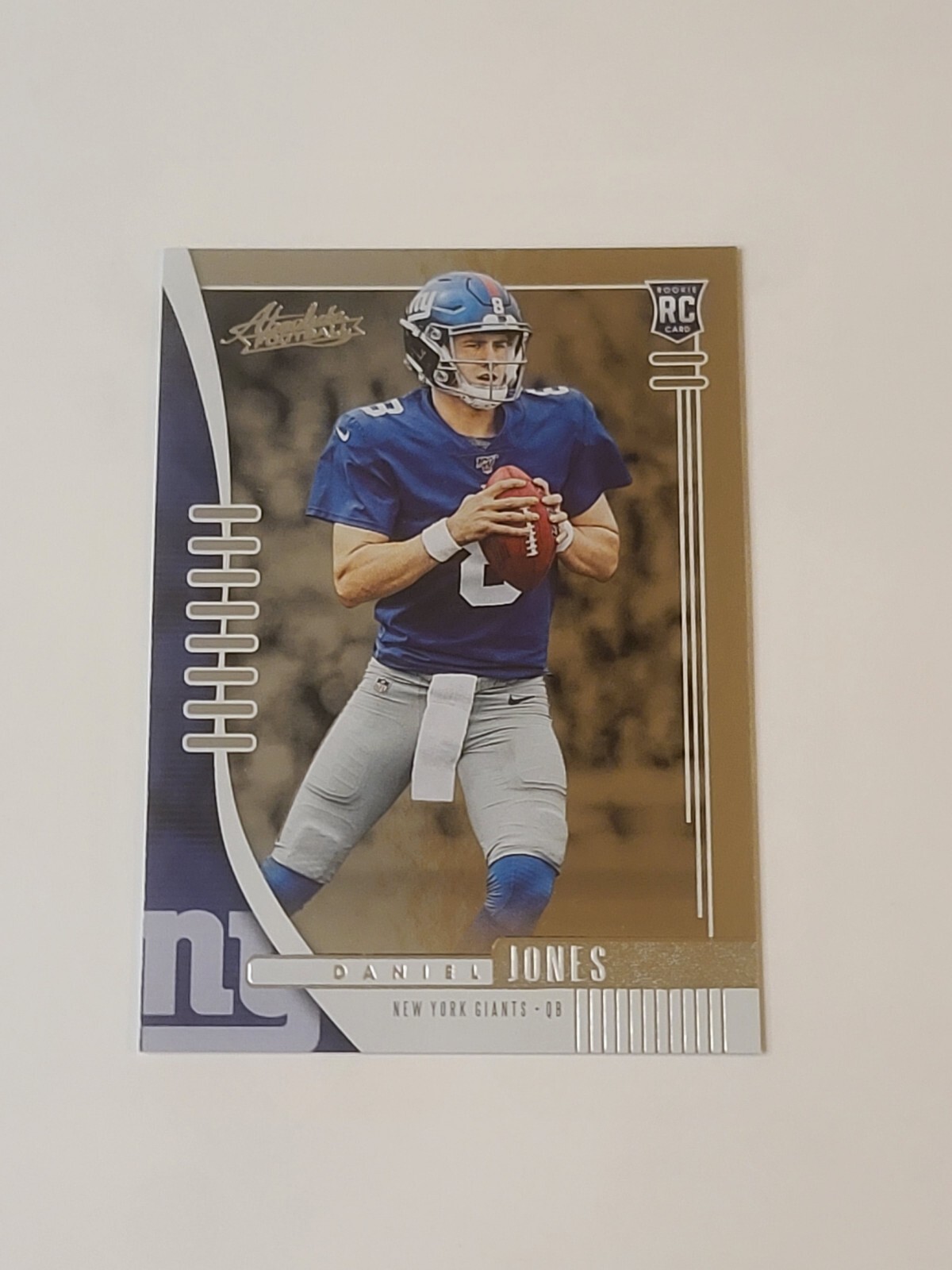 Daniel Jones RC 2019 Panini Absolute Football No. 107 Rookie New York Giants