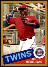 Miguel Sano 2020 Topps 1985 35th Anniversary Series 2 5x7 Gold #85TB-25 3/10 Twi