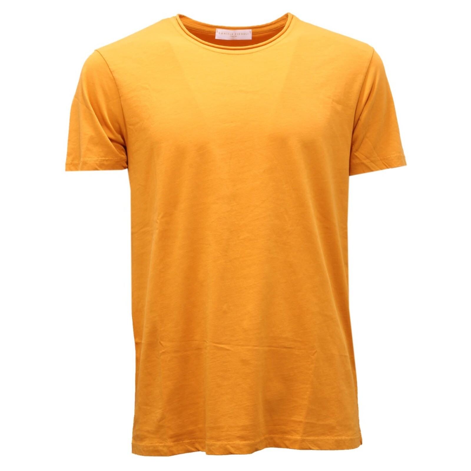 3526AH maglia uomo DANIELE FIESOLI горчичная хлопковая футболка мужская 10190₽