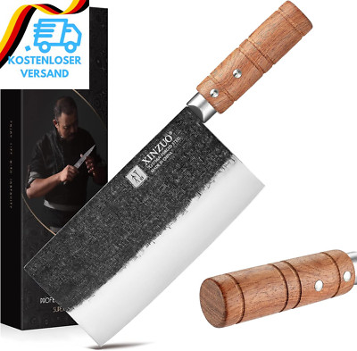 XINZUO 18Cm Hackmesser, Geschmiedet 7Cr17Mov Edelstahl Chinesisches Kochmesser, 