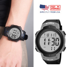 Men's Sports Electronic Watch Waterproof Large Screen Digital Wrist Watches Date