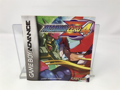Mega Man Zero 4 - Nintendo Game Boy Advance GBA- Manual ONLY - FRENCH LARGER