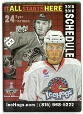 2015-16 Rockford Icehogs AHL Hockey Schedule !!! Jersey Mikes Subs