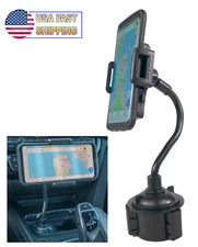 Car Cup Cell Phone Mount Holder Universal Adjustable Rotatable Gooseneck Cradle