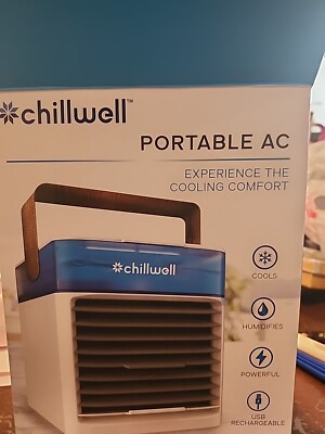 Air Conditioner Cordless  Chillwell AC  USB Rechargeable Portable (437)