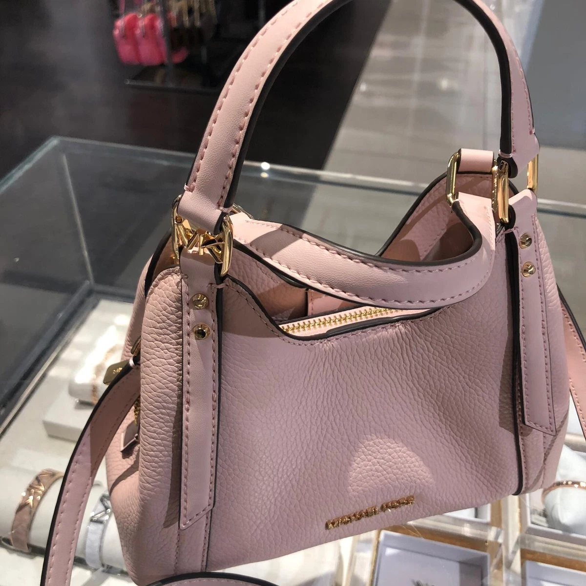 Tracolla michael store kors rosa