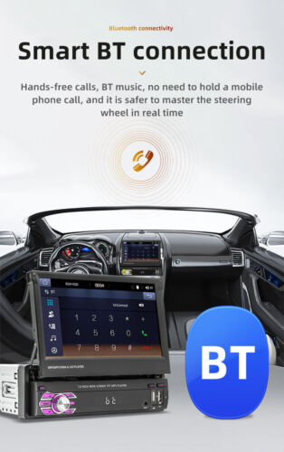 For Apple Carplay Android Auto Radio Car Stereo Touch Screen 1Din MP5 Player BT - Picture 14 of 19