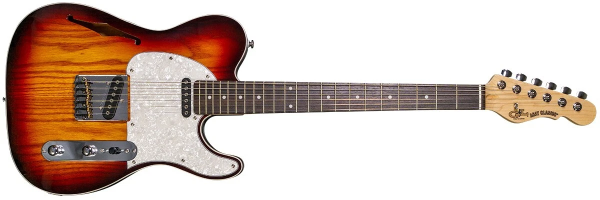G L Tribute ASAT Classic Semi Hollow Electric Guitar Antique
