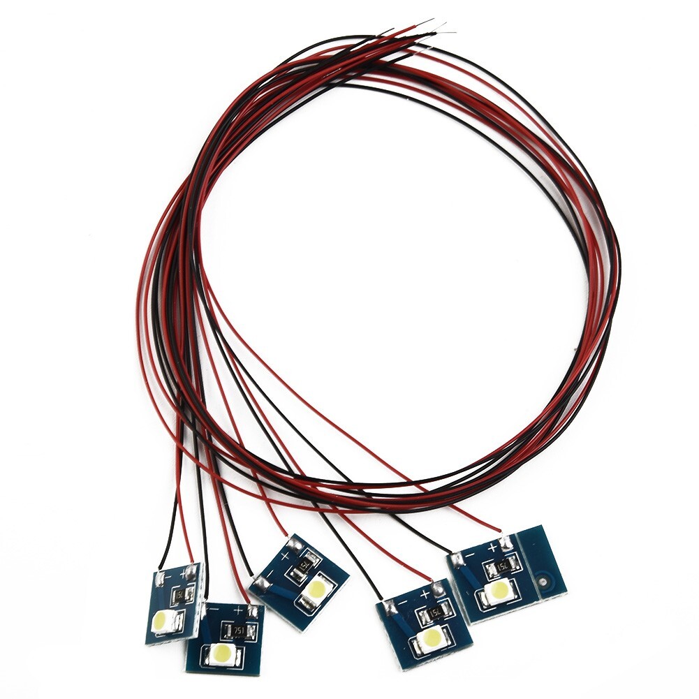 For Model Railway Building Interior Lighting Set 5pcs 12V LEDs Included