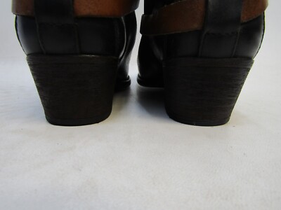 H by Hudson Size 37 EUR Black Leather Buckle Ankle Fashion  display picture 3