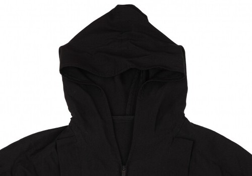 Yohji Yamamoto collections Draped Double Zip Hoodie Coat Size 1(K-136384) - Picture 4 of 12