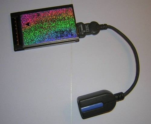 IBM 10/100 EtherJet CardBus Fast Ethernet LAN PC Card + Dongle Cable 08L3160 - 第 1/1 張圖片