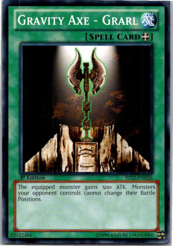 Yugioh Yu-Gi-Oh Gravity Axe - Grarl YS12-EN026 1st Edition Xyz